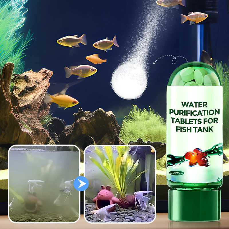 Marine Aquarium Bacteria - Eco-Friendly Aquarium Water Purification Tablets Water