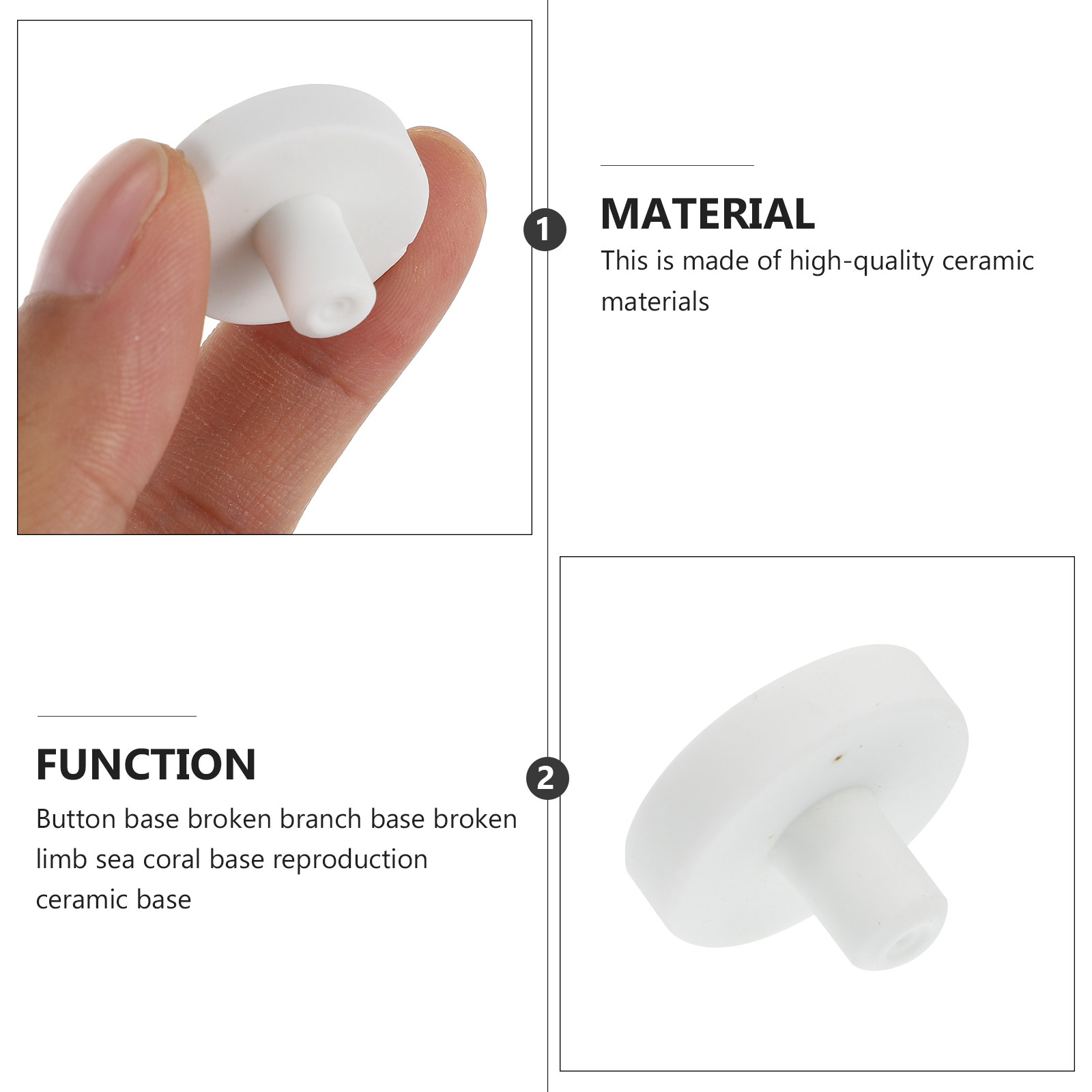 10Pcs Coral Frag Base Ceramic  - đánh giá và giá Coral Frag Plug