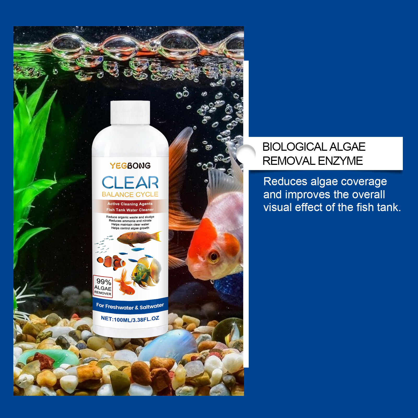 Aquarium Water Clarifier 100ml - đánh giá và giá Marine Aquarium Bacteria