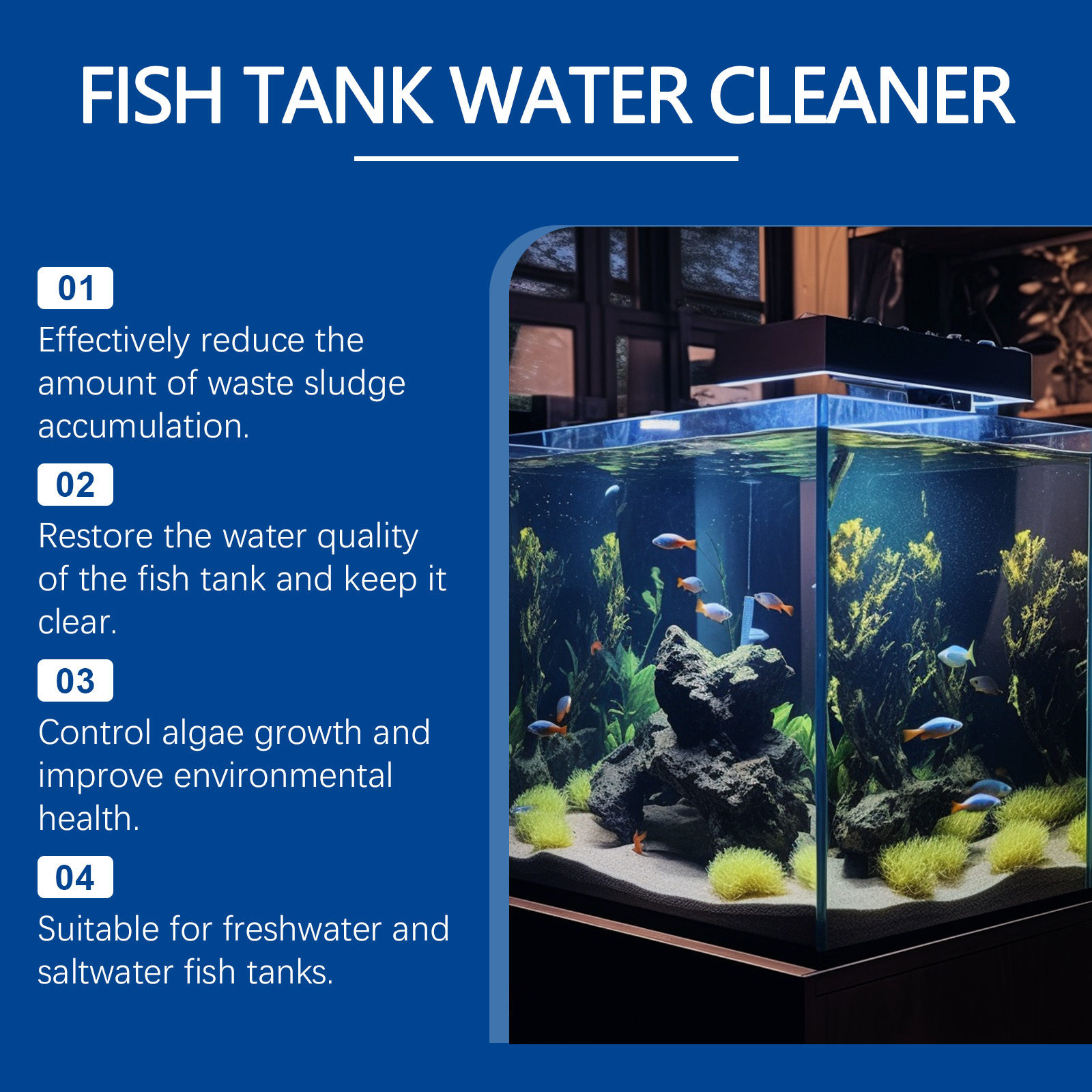 Aquarium Water Clarifier 100ml - đánh giá và giá Marine Aquarium Bacteria