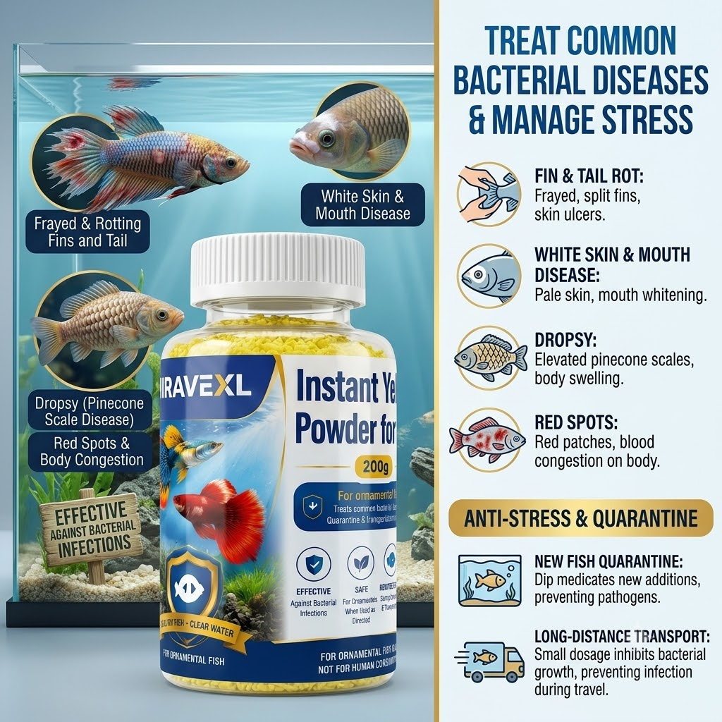 MIRAVEXL Instant Yellow Powder - đánh giá và giá Marine Aquarium Bacteria
