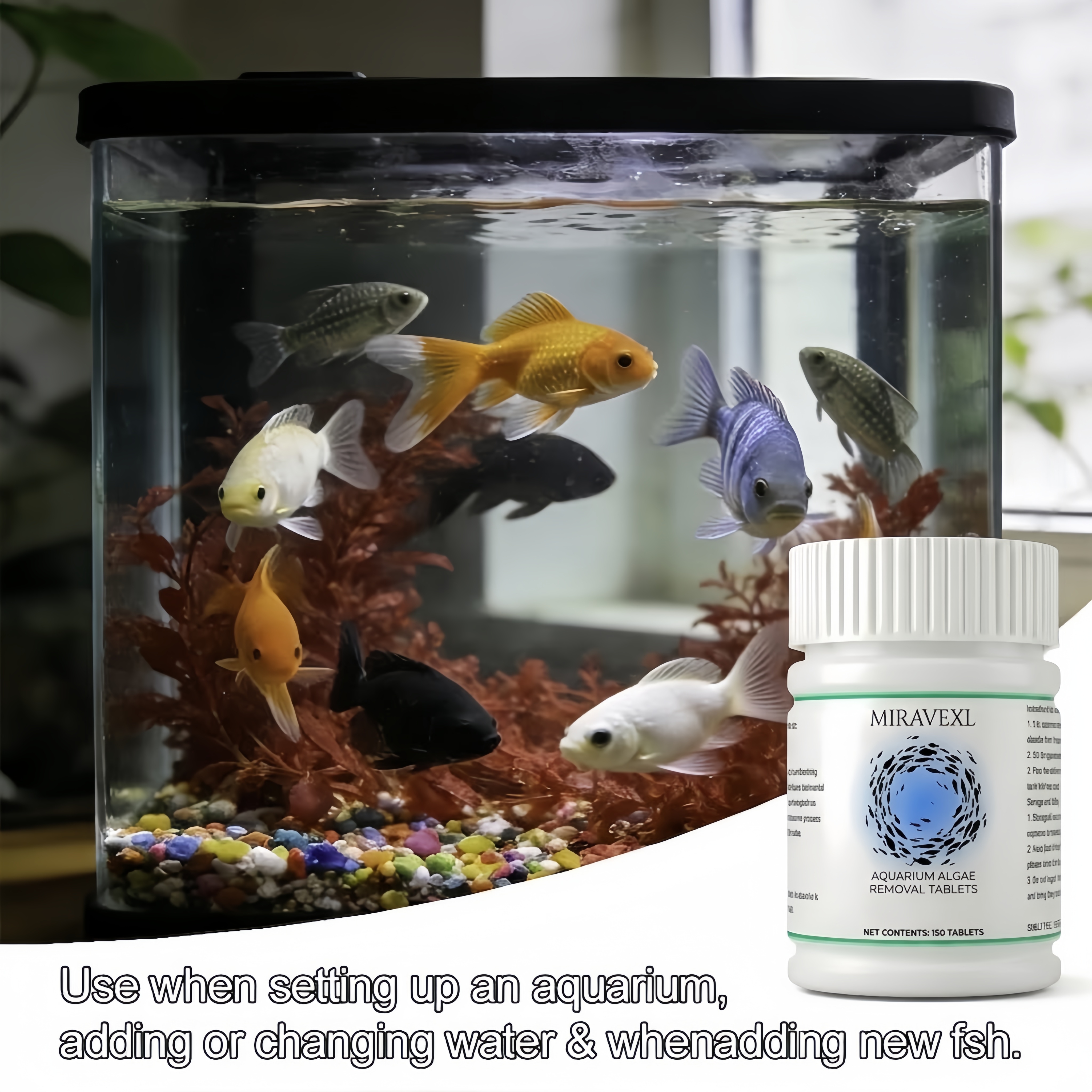 MIRAVEXL Fish Tank Algae Remov - đánh giá và giá Marine Aquarium Bacteria